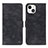 Funda de Cuero Cartera con Soporte Carcasa L30 para Apple iPhone 13 Negro