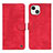 Funda de Cuero Cartera con Soporte Carcasa L30 para Apple iPhone 13 Rojo