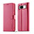 Funda de Cuero Cartera con Soporte Carcasa LC1 para Google Pixel 8 5G Rosa Roja