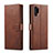 Funda de Cuero Cartera con Soporte Carcasa LC1 para Samsung Galaxy A32 5G Marron