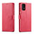 Funda de Cuero Cartera con Soporte Carcasa LC1 para Samsung Galaxy A53 5G Rosa Roja