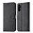 Funda de Cuero Cartera con Soporte Carcasa LC1 para Samsung Galaxy M44 5G Negro