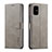 Funda de Cuero Cartera con Soporte Carcasa LC1 para Samsung Galaxy M51 Gris