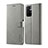 Funda de Cuero Cartera con Soporte Carcasa LC1 para Xiaomi Poco M4 Pro 5G Gris