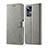 Funda de Cuero Cartera con Soporte Carcasa LC1 para Xiaomi Redmi K50 Ultra 5G Gris