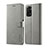 Funda de Cuero Cartera con Soporte Carcasa LC1 para Xiaomi Redmi Note 11 Pro 4G Gris