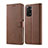 Funda de Cuero Cartera con Soporte Carcasa LC1 para Xiaomi Redmi Note 11 Pro 5G Marron