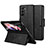 Funda de Cuero Cartera con Soporte Carcasa LD1 para Samsung Galaxy Z Fold5 5G Negro