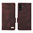 Funda de Cuero Cartera con Soporte Carcasa LZ1 para Samsung Galaxy A04s Marron