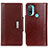 Funda de Cuero Cartera con Soporte Carcasa M01L para Motorola Moto E20 Marron