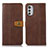 Funda de Cuero Cartera con Soporte Carcasa M01L para Motorola Moto E32s Marron