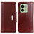 Funda de Cuero Cartera con Soporte Carcasa M01L para Motorola Moto Edge (2023) 5G Marron