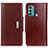 Funda de Cuero Cartera con Soporte Carcasa M01L para Motorola Moto G40 Fusion Marron