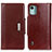 Funda de Cuero Cartera con Soporte Carcasa M01L para Nokia C12 Marron