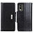 Funda de Cuero Cartera con Soporte Carcasa M01L para Nokia C210 Negro