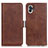 Funda de Cuero Cartera con Soporte Carcasa M01L para Nothing Phone 1 Marron