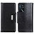 Funda de Cuero Cartera con Soporte Carcasa M01L para Oppo A16s Negro