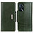 Funda de Cuero Cartera con Soporte Carcasa M01L para Oppo A16s Verde