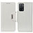 Funda de Cuero Cartera con Soporte Carcasa M01L para Oppo A55 5G Blanco