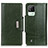 Funda de Cuero Cartera con Soporte Carcasa M01L para Realme C20 Verde