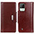 Funda de Cuero Cartera con Soporte Carcasa M01L para Realme C20A Marron