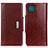 Funda de Cuero Cartera con Soporte Carcasa M01L para Samsung Galaxy F42 5G Marron