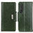 Funda de Cuero Cartera con Soporte Carcasa M01L para Sony Xperia 1 III Verde