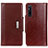 Funda de Cuero Cartera con Soporte Carcasa M01L para Sony Xperia 1 V Marron