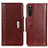 Funda de Cuero Cartera con Soporte Carcasa M01L para Sony Xperia 10 III Lite Marron