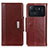 Funda de Cuero Cartera con Soporte Carcasa M01L para Xiaomi Mi 11 Ultra 5G Marron