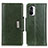 Funda de Cuero Cartera con Soporte Carcasa M01L para Xiaomi Mi 11i 5G Verde