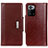 Funda de Cuero Cartera con Soporte Carcasa M01L para Xiaomi Poco X3 GT 5G Marron