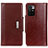 Funda de Cuero Cartera con Soporte Carcasa M01L para Xiaomi Redmi 10 (2022) Marron