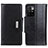 Funda de Cuero Cartera con Soporte Carcasa M01L para Xiaomi Redmi 10 4G Negro