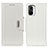 Funda de Cuero Cartera con Soporte Carcasa M01L para Xiaomi Redmi K40 5G Blanco