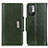 Funda de Cuero Cartera con Soporte Carcasa M01L para Xiaomi Redmi Note 10 5G Verde