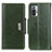 Funda de Cuero Cartera con Soporte Carcasa M01L para Xiaomi Redmi Note 10 Pro 4G Verde