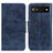 Funda de Cuero Cartera con Soporte Carcasa M02L para Google Pixel 6a 5G Azul