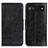 Funda de Cuero Cartera con Soporte Carcasa M02L para Google Pixel 6a 5G Negro