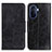 Funda de Cuero Cartera con Soporte Carcasa M02L para Huawei Enjoy 50 Negro