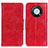 Funda de Cuero Cartera con Soporte Carcasa M02L para Huawei Enjoy 50 Pro Rojo