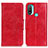 Funda de Cuero Cartera con Soporte Carcasa M02L para Motorola Moto E20 Rojo