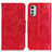 Funda de Cuero Cartera con Soporte Carcasa M02L para Motorola Moto E32 Rojo