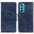 Funda de Cuero Cartera con Soporte Carcasa M02L para Motorola Moto Edge 30 5G Azul