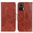 Funda de Cuero Cartera con Soporte Carcasa M02L para Motorola Moto Edge 30 Lite 5G Marron