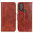 Funda de Cuero Cartera con Soporte Carcasa M02L para Motorola Moto G Play (2023) Marron