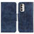 Funda de Cuero Cartera con Soporte Carcasa M02L para Motorola Moto G Stylus (2022) 5G Azul