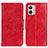 Funda de Cuero Cartera con Soporte Carcasa M02L para Motorola Moto G53 5G Rojo