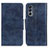 Funda de Cuero Cartera con Soporte Carcasa M02L para Motorola Moto G62 5G Azul