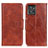 Funda de Cuero Cartera con Soporte Carcasa M02L para Motorola ThinkPhone 5G Marron